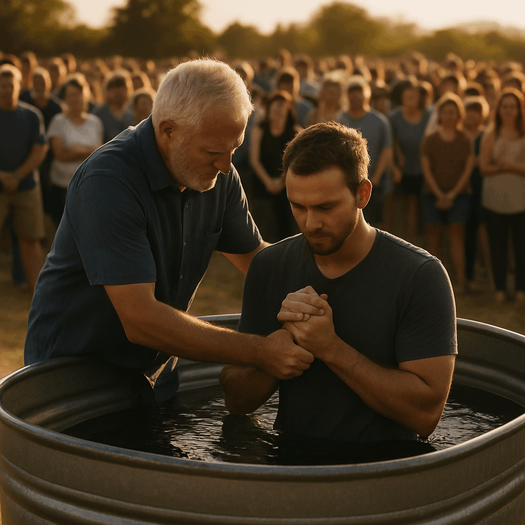 Stock Tank Baptism Image